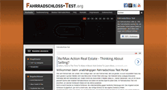 Desktop Screenshot of fahrradschloss-test.org